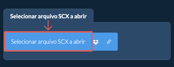 Selecionar arquivo SCX a abrir