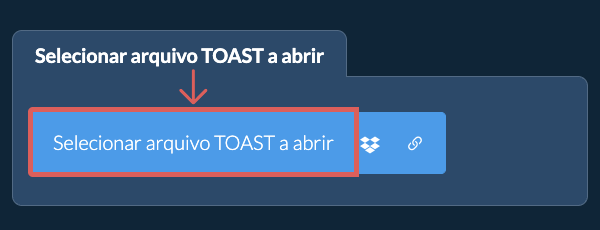 Selecionar arquivo TOAST a abrir
