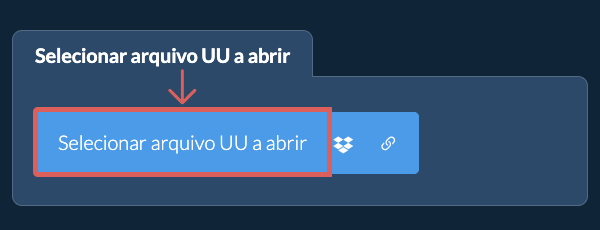 Selecionar arquivo UU a abrir