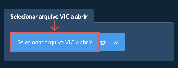Selecionar arquivo VIC a abrir