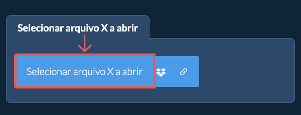 Selecionar arquivo X a abrir