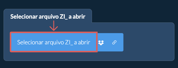Selecionar arquivo ZI_ a abrir