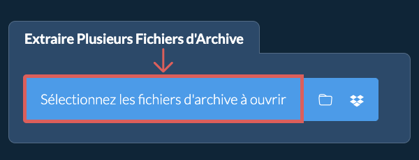 Extraire Plusieurs Fichiers d'Archive