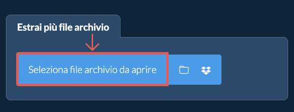 Estrai più file archivio