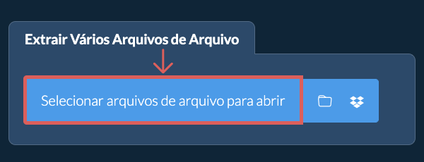 Extrair Vários Arquivos de Arquivo