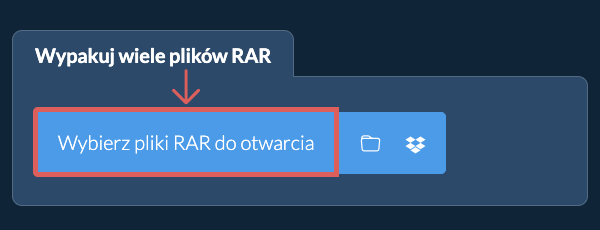 Wypakuj wiele plików RAR