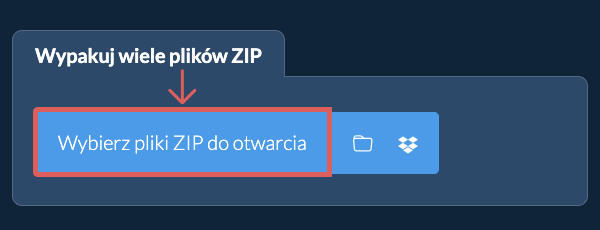 Wypakuj wiele plików ZIP