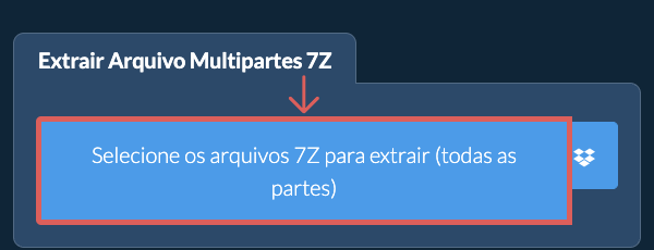 Selecionar arquivo 7Z a abrir