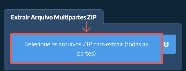 Selecionar arquivo ZIP a abrir