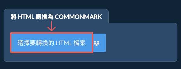 轉換 HTML 為 COMMONMARK