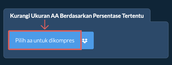 Kurangi Ukuran aa Sebesar persentase tertentu
