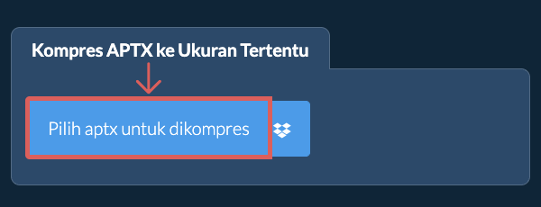 Kompres aptx Di Bawah ukuran tertentu