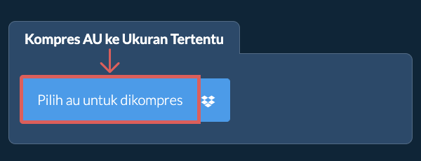 Kompres au Di Bawah ukuran tertentu