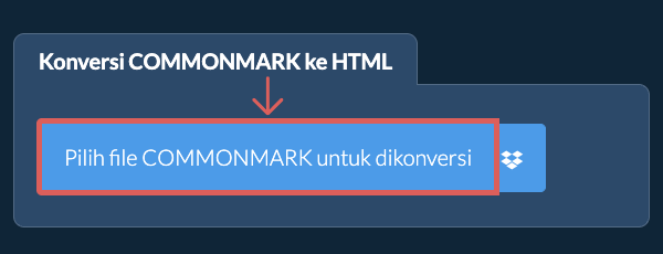 Konversi COMMONMARK ke HTML
