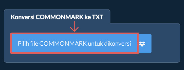 Konversi COMMONMARK ke TXT