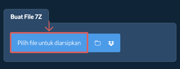 1. Buat File 7Z