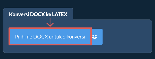 Konversi DOCX ke LATEX