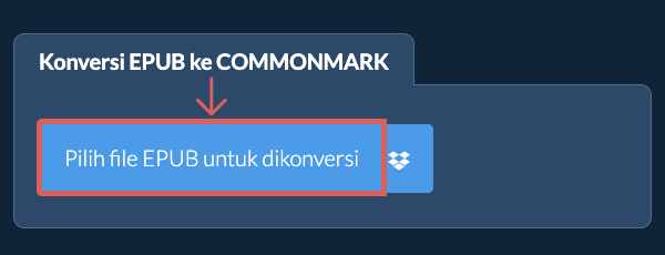 Konversi EPUB ke COMMONMARK