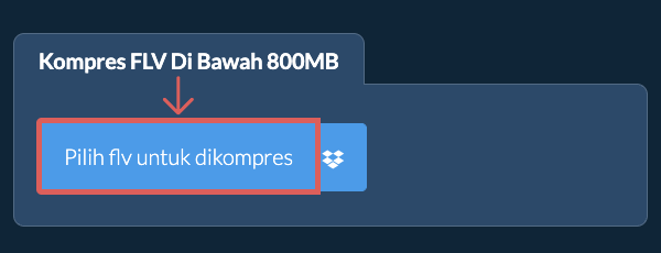 Kompres flv Di Bawah 800MB