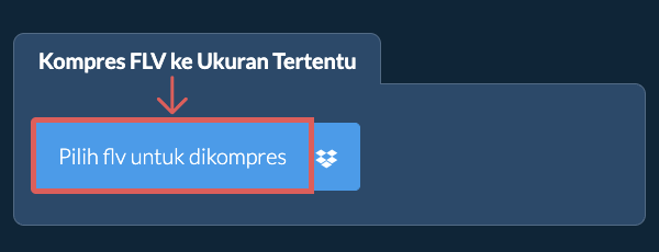 Kompres flv Di Bawah ukuran tertentu