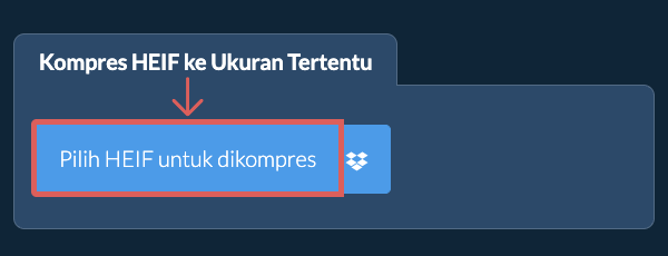 Kompres HEIF ke ukuran tertentukb Online