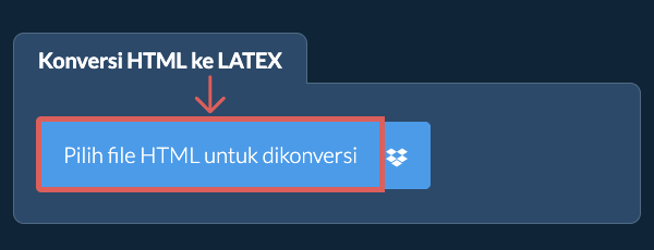 Konversi HTML ke LATEX