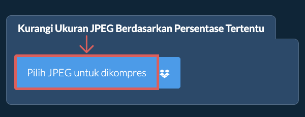 Kurangi Ukuran JPEG Sebesar persentase tertentu