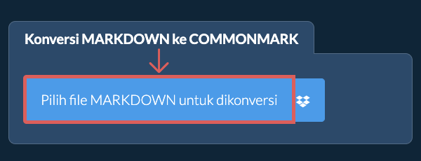 Konversi MARKDOWN ke COMMONMARK