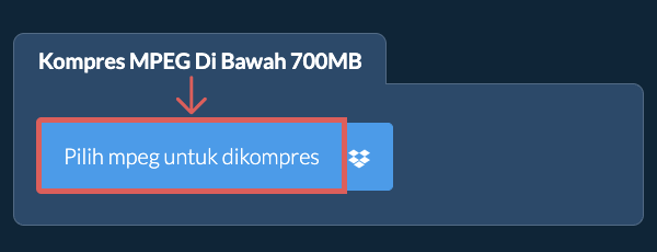 Kompres mpeg Di Bawah 700MB