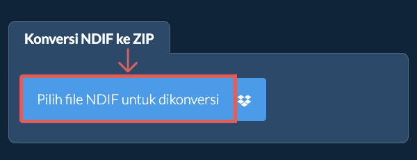 Konversi NDIF ke ZIP