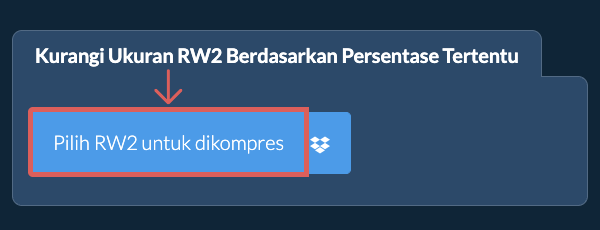Kurangi Ukuran RW2 Sebesar persentase tertentu