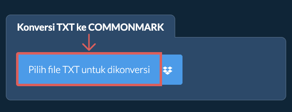 Konversi TXT ke COMMONMARK