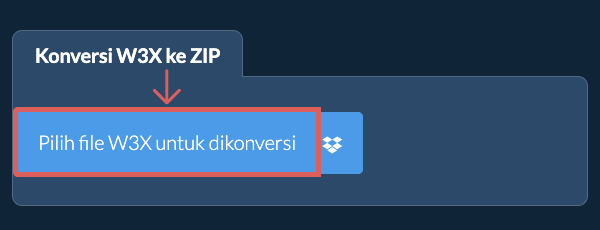 Konversi W3X ke ZIP