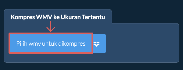 Kompres wmv Di Bawah ukuran tertentu