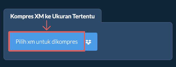 Kompres xm Di Bawah ukuran tertentu