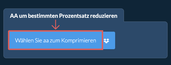 aa Größe um einen bestimmten Prozentsatz reduzieren