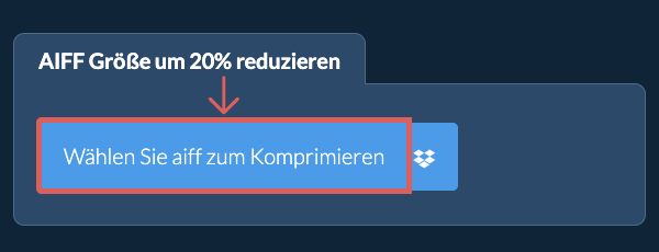 aiff Größe um 20% reduzieren