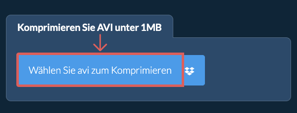 Komprimieren Sie avi unter 1MB