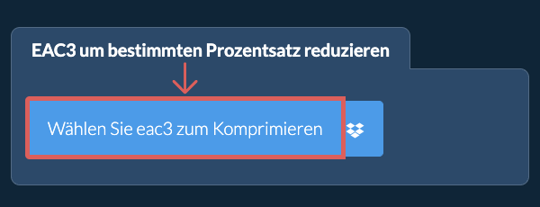 eac3 Größe um einen bestimmten Prozentsatz reduzieren