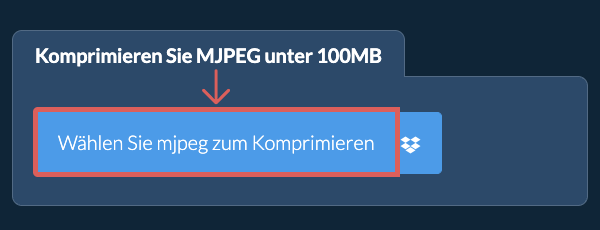 Komprimieren Sie mjpeg unter 100MB