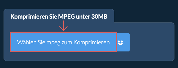 Komprimieren Sie mpeg unter 30MB