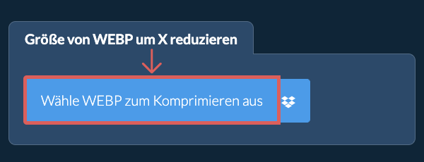 Größe von WEBP um X reduzieren