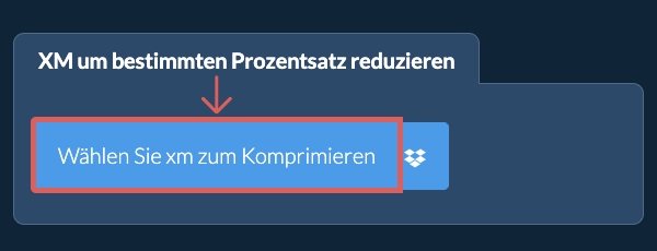 xm Größe um einen bestimmten Prozentsatz reduzieren