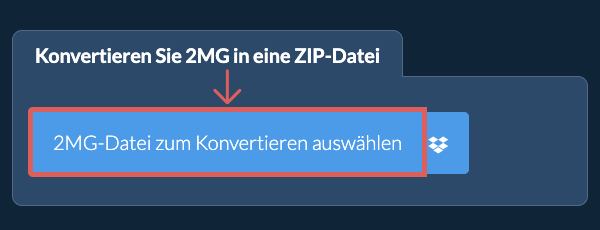 Konvertieren Sie 2MG in eine ZIP-Datei