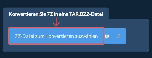 Konvertieren Sie 7Z in eine TAR.BZ2-Datei