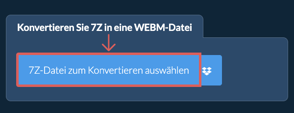 Konvertieren Sie 7Z in eine WEBM-Datei