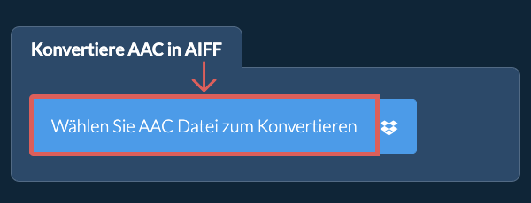 Konvertiere AAC in AIFF