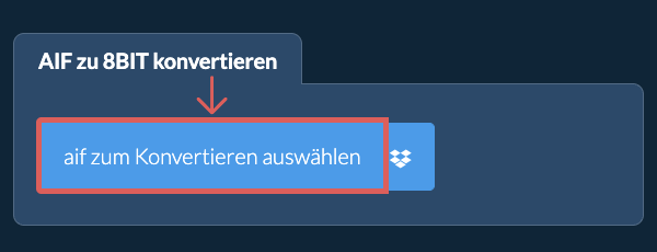 aif zu 8bit konvertieren