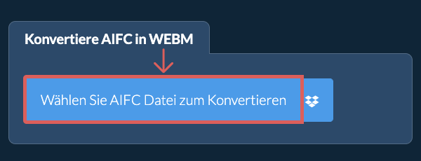 Konvertiere AIFC in WEBM