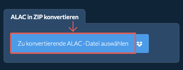 ALAC in ZIP konvertieren